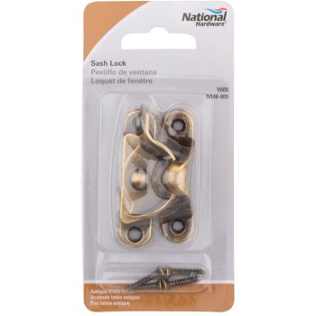 Antique Brass Sash Lock, Visual Pack 600 