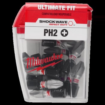 Milwaukee SHOCKWAVE Phillips #2 Insert Bit - 25pk