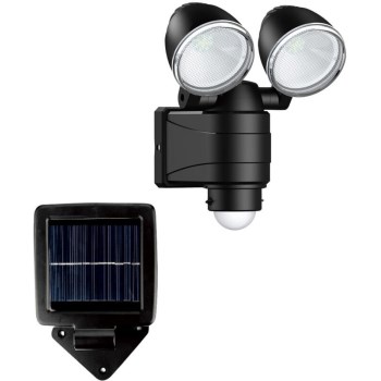 Cyber Tech Solar Security Light, Black - 6W, 560 Lumen