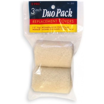 Roller Cover, Mohair, 1/4" Nap - 3" (2 per pack)