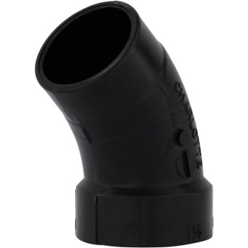 Charlotte Pipe ABS DWV 45 Degree Street Elbow - 1-1/2"