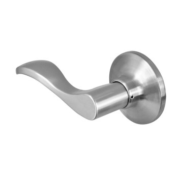 Wave Dummy Lever, Satin Nickel - Left Hand