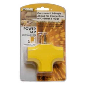 3 Outlet Adapter, 90 Degree