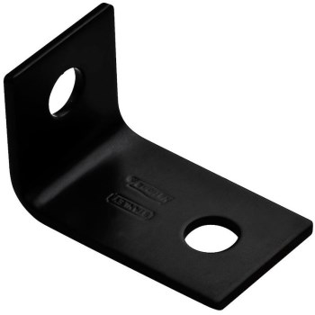 Offset Leg Corner Brace,  Black HD ~ 7.5" x 1.6" x 3/16"