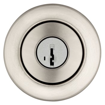 Kwikset Cove SmartKey Entry Knob, Satin Nickel