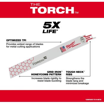 Sawzall Blade, 18 Teeth 6"