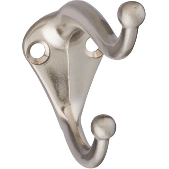 Hat & Coat Hooks 160 Series, Satin Nickel Finish