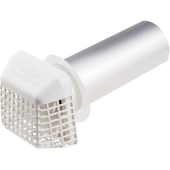 Vent Hood w/ Bird Gaurd - 4", White 