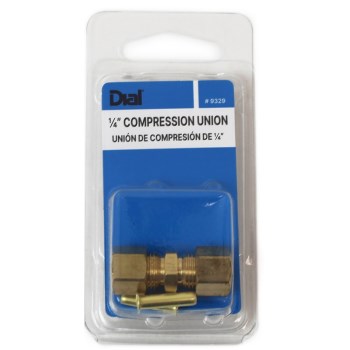Dial Mfg Compression Union, Brass - 1/4"