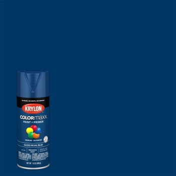 Krylon COLORmaxx Spray Paint, Gloss Regal Blue - 12 oz