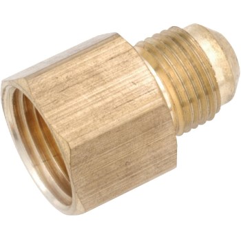 Lead Free Brass Flare Coupling, Female - 5/8" x 1/2"