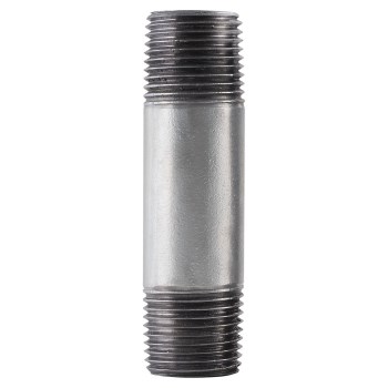 Pipe Nipple, Galvanized Steel - 1/2" x 4"