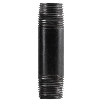 Pipe Nipple, Black Steel - 1/4" x 7/8"