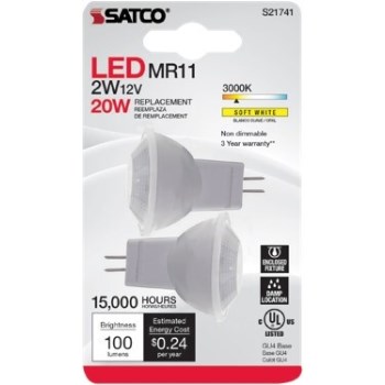 LED 2 Pack MR11 GU4 Bulb
