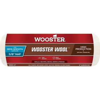 Wooster Wool Roller Cover - 9" x 3/8" Nap