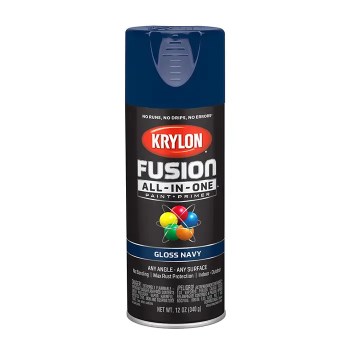 Krylon Fusion Spray Paint, Gloss Navy - 12 oz