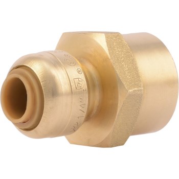 SharkBite Push-Fit Female Adapter - 1/4" x 1/2" FNPT