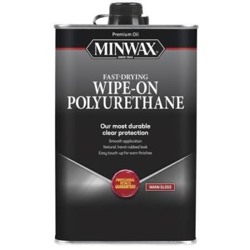 Minwax 60900 Wipe-On Polyurethane, Warm Gloss ~ Quart 
