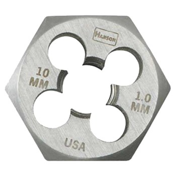 CH Hanson Metric Hex Die, M10 x 1.00 - 1" OD