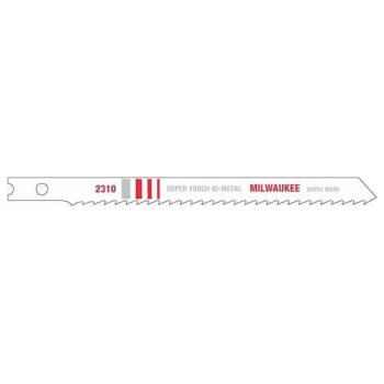 Milwaukee U-Shank Bi-Metal Jig Saw Blade - 4-1/8", 10 TPI, 5pk