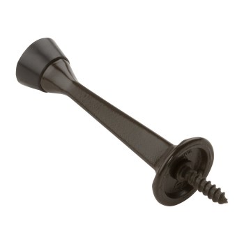 Square Rigid Door Stop, Oil Rubbed Bronze - 3"