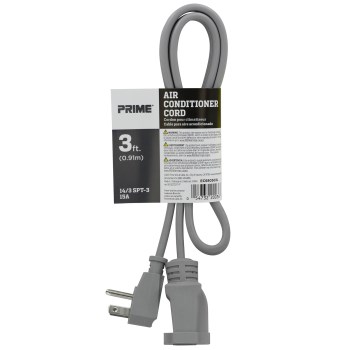 Prime Wire 14/3 Air Conditioner Cord   3 Ft