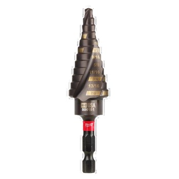 Milwaukee Shockwave Step Bit #4 - 3/16" to 7/8"