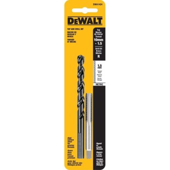 DeWalt Drill and Tap Set, 10mm-1.5