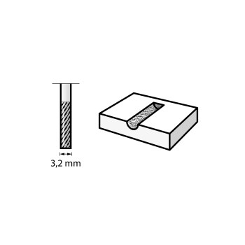 Dremel 9901 Tungsten Carbide Cutter, Square Tip - 1/8"