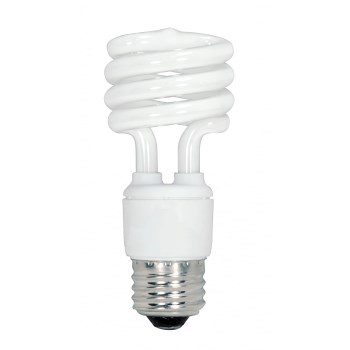 Mini Spiral CFL Bulb, 13W Warm White - 4pk