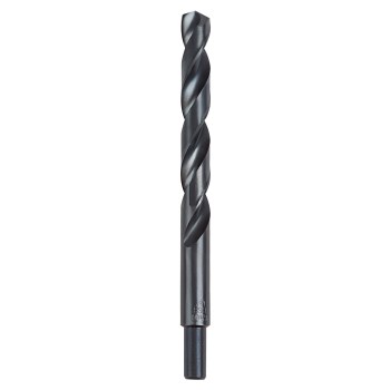 Irwin Black Oxide Drill Bit, Reduced Shank - 1/2"