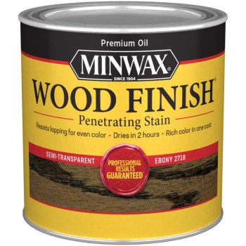 Minwax 22718 Penetrating Wood Stain, Ebony ~ 1/2 Pint 