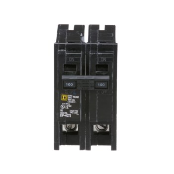Homeline Double-Pole Circuit Breaker - 100 Amp
