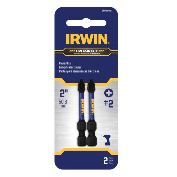 Irwin Impact Phillips Power Bit, #2 - 2", 2pk