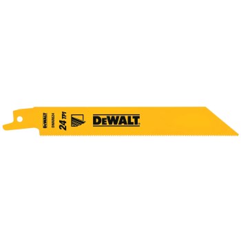 Reciprocating Saw Blade, 6", 24 TPI - 5-Pack
