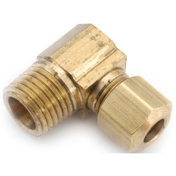 Brass Compression Elbow - 1/4" x 1/8" MIP