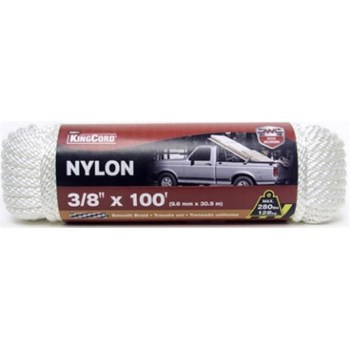 Smooth Braid Nylon Rope - 3/8" x 100 Ft