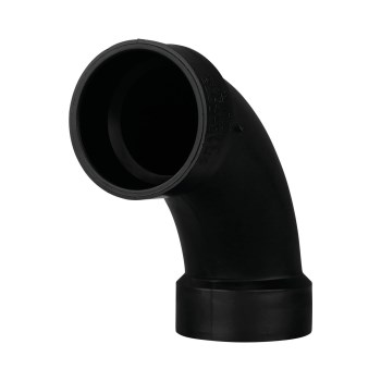 Charlotte Pipe - 1-1/2" ABS DWV 90 Long Sweep Elbow