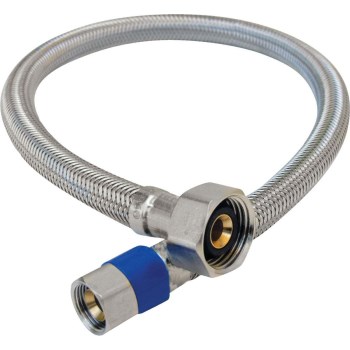 Faucet Connector, Braided SS - 3/8" Comp x 1/2" FIP, 16"