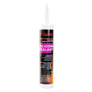 High-Heat Silicone Sealant, Black - 10.3 oz Tube