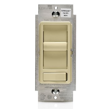 Fan Light Switch, Dimmable, Ivory