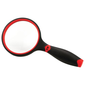 4x Magnifying Glass with Rubber Grip