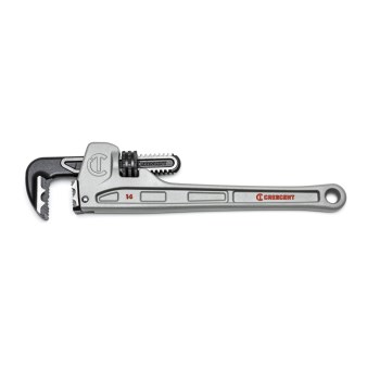 Straight Pipe Wrench, Aluminum K9 Jaw - 14"