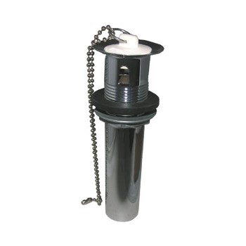 Larsen  Chrome Lavatory Drain with Pop-Out Plug 1-1/4" x 5"