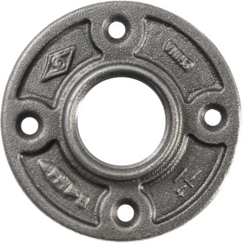 Anvil/Mueller Malleable Iron Floor Flange, Black - 1-1/4"