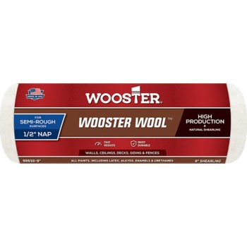 Wooster Wool Roller Cover - 9" x 1/2" Nap