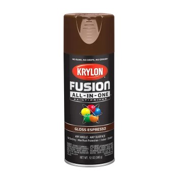 Krylon Fusion Spray Paint, Gloss Espresso - 12 oz
