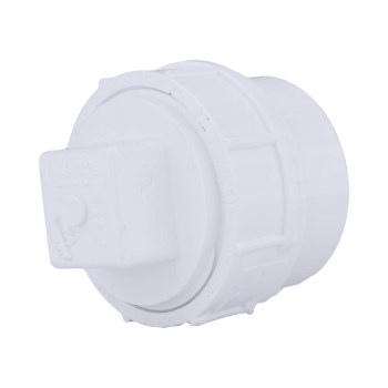Charlotte Pipe PVC DWV Fitting Cleanout with Plug - 2"