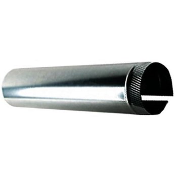 Gray Metal Galvanized Furnace Pipe - 3" x 24", 28 Gauge