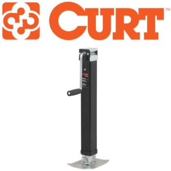 CURT Direct-Weld Square Jack, Side Handle - 8,000 Lb
